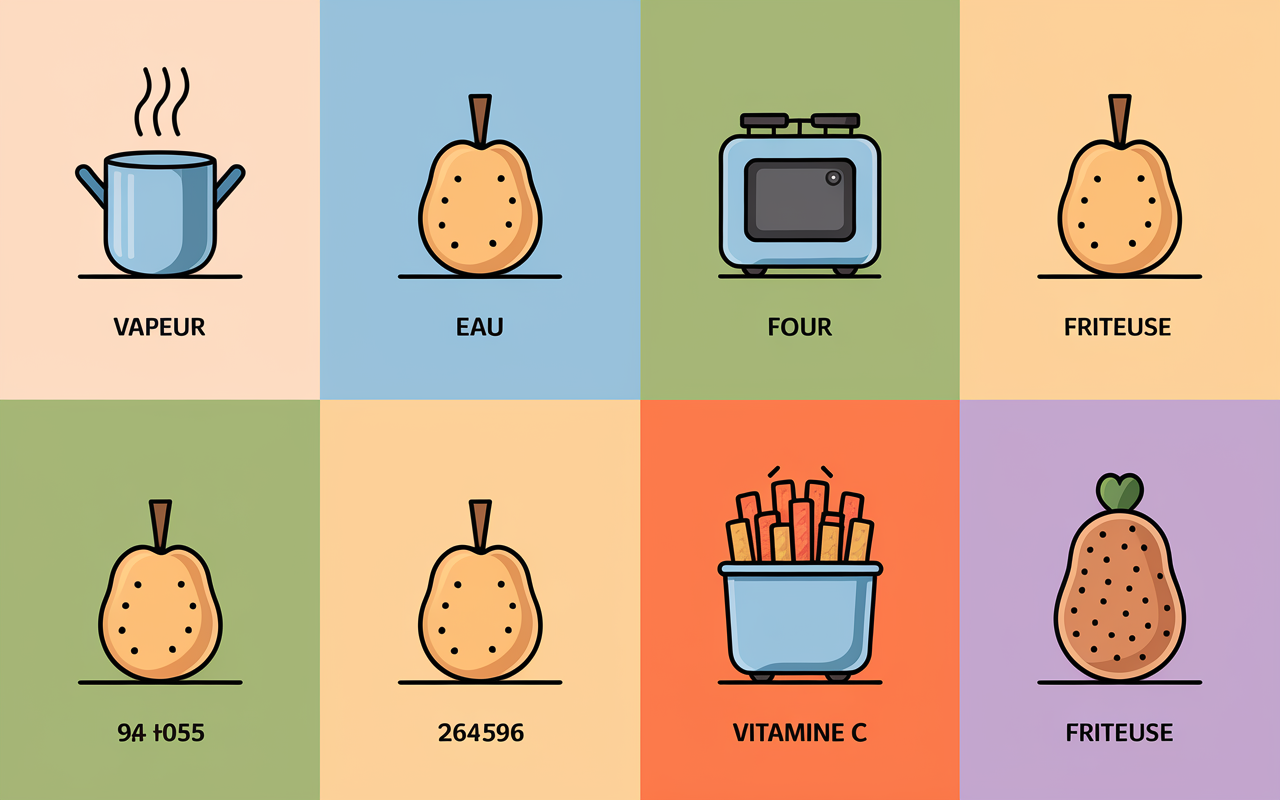 cuisson nutrition pomme de terre comparatif
