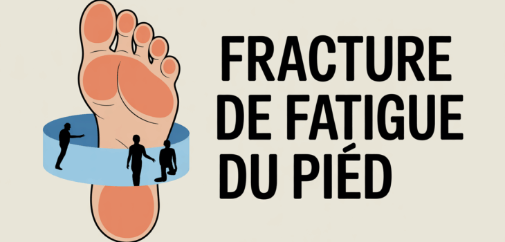 illustration pied fracture fatigue et bandage