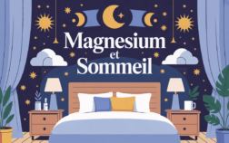 illustration chambre nuit symbole magnesium et sommeil