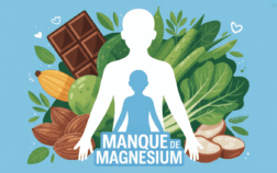 illustration manque de magnesium famille aliments riches