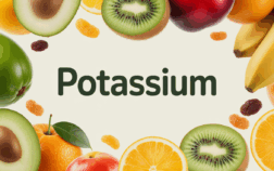 Fruits riches en potassium composition lumineuse