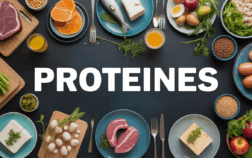 table familiale avec aliments riches en proteines