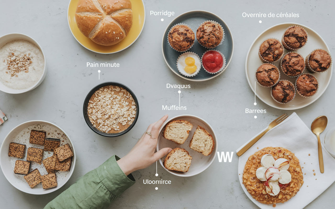 Recettes Weight Watchers flocons d’avoine porridge pain overnight muffins barres WW