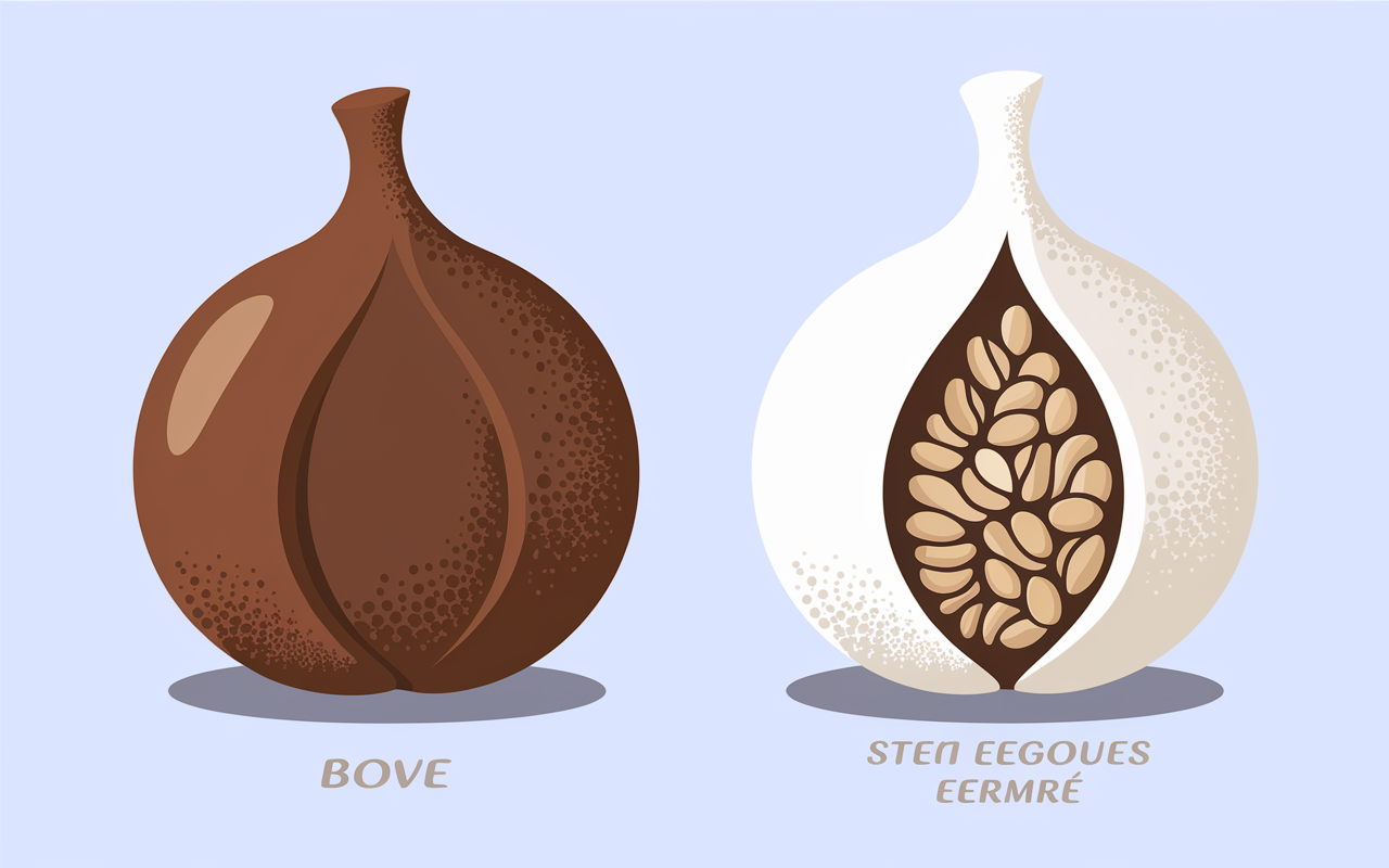 Bol riz complet et bol riz blanc coupe éducative