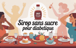 sirop sans sucre pour diabétique en table familiale conviviale