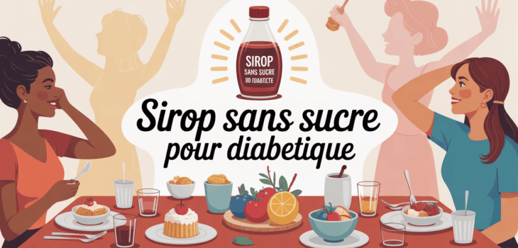 sirop sans sucre pour diabétique en table familiale conviviale