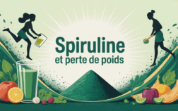 spiruline poudre verte boisson saine perte de poids