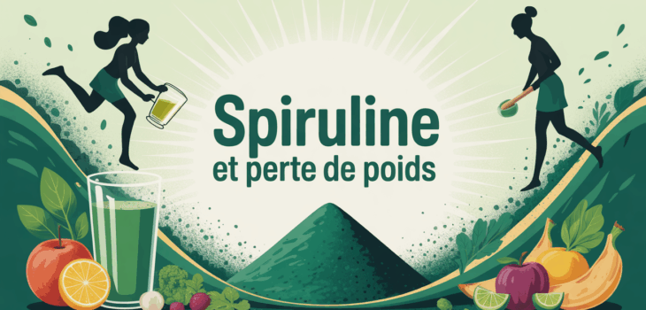 spiruline poudre verte boisson saine perte de poids