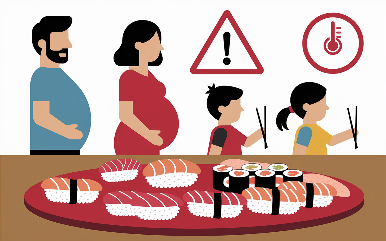 Risques sushis sécurité famille