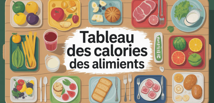 table zen d'aliments variés tableau calories