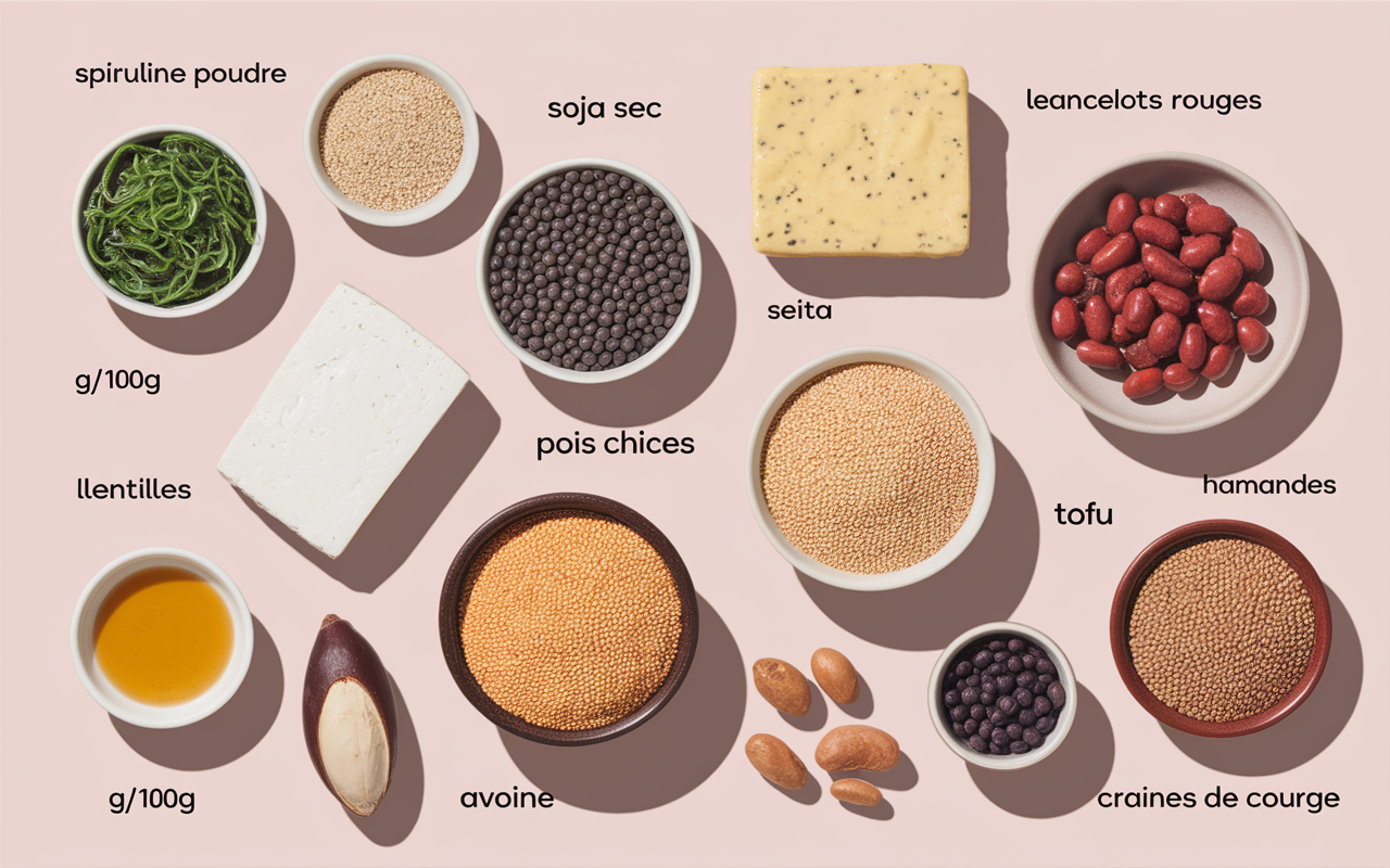 liste aliments riches proteines vegetales
