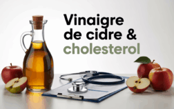 Bouteille vinaigre de cidre, pommes, stéthoscope, bilan medical