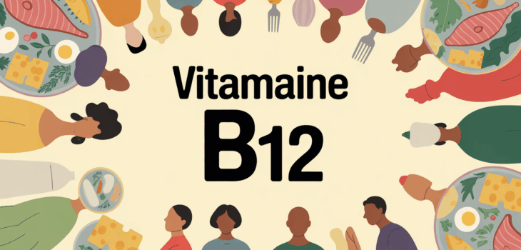 Aliments variés sources de vitamine B12 à tous âges