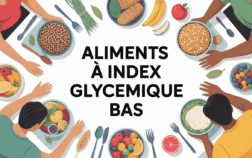 table aliments a index glycémique bas et énergie familiale