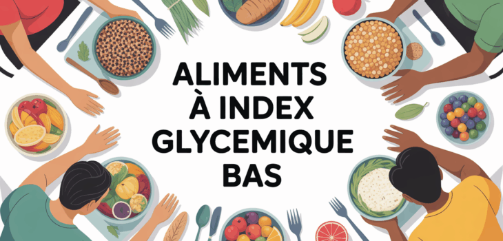 table aliments a index glycémique bas et énergie familiale