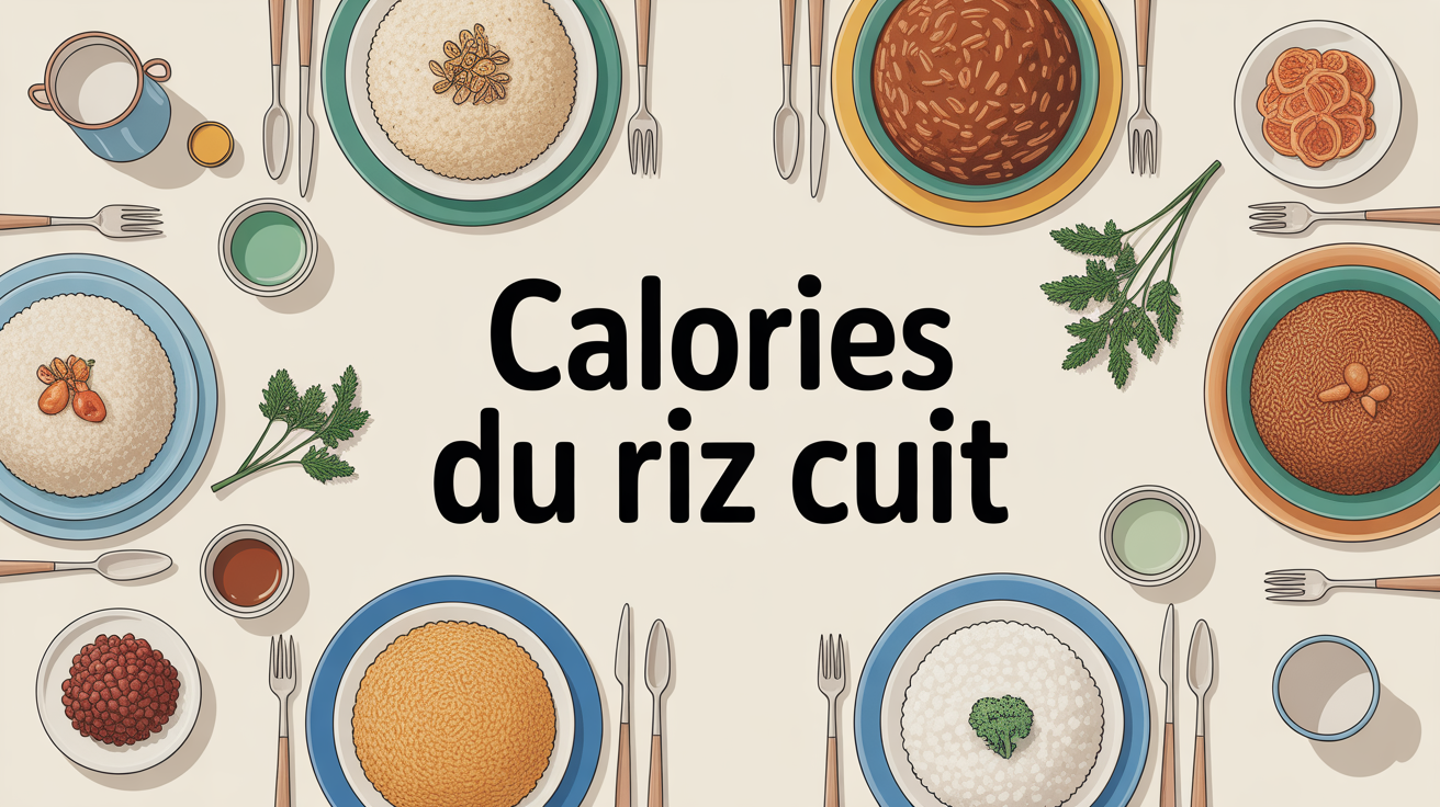 Calories du riz cuit : valeurs nutritionnelles, portions et