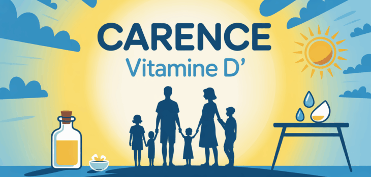 famille carence vitamine D gouttes soleil flacon