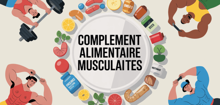 vue assiette equilibree avec complements alimentaires musculation