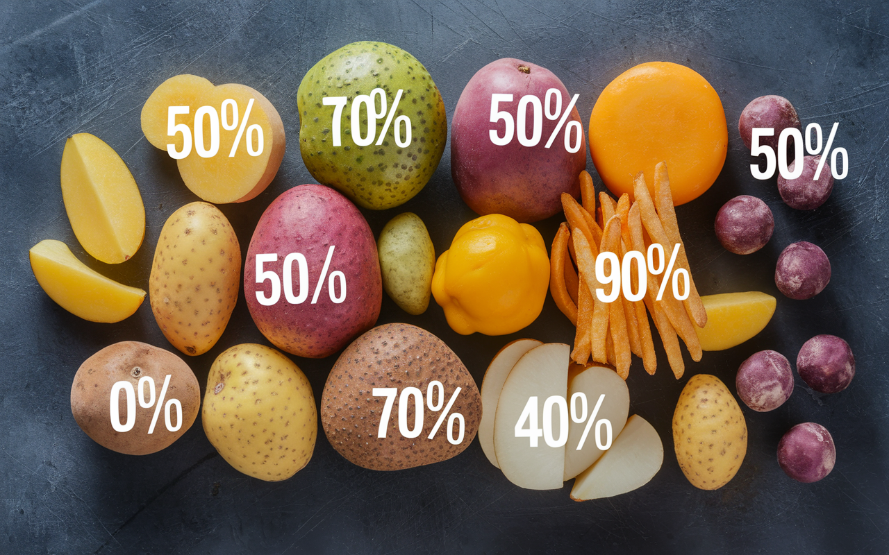 Tableau pommes de terre IG cuisson