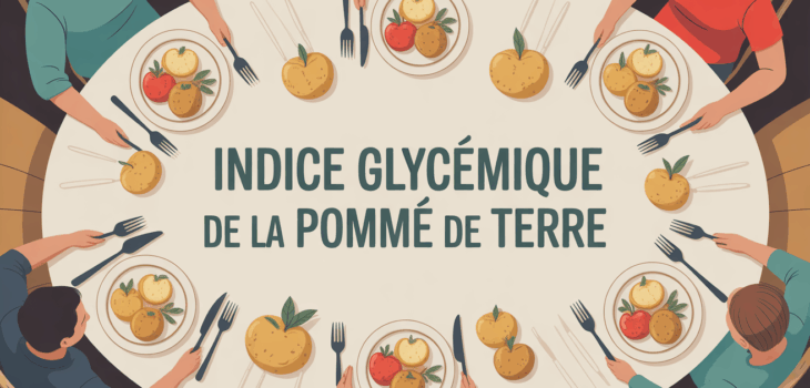 Indice glycémique pomme de terre autour d'une table familiale