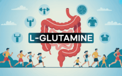 Illustration L-glutamine intestin, immunité, sport et famille