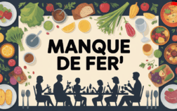 Scène familiale aliments riches en fer, manque de fer