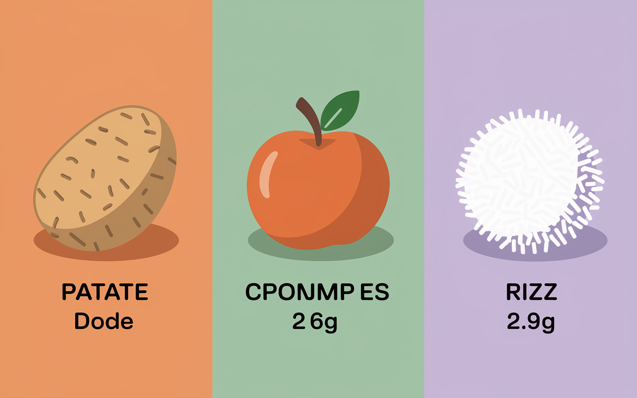 Infographie atouts nutrition patate douce