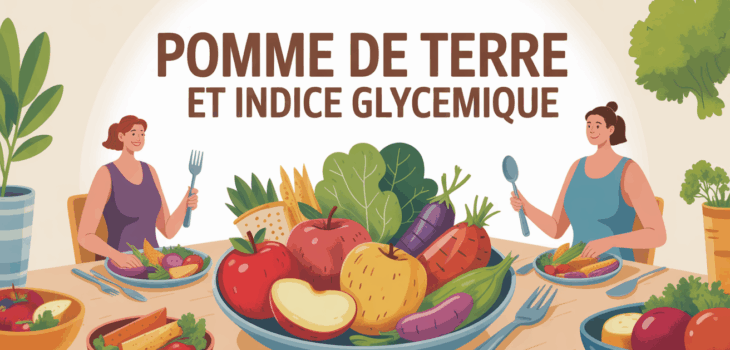 Assiette saine pommes de terre indice glycémique table famille