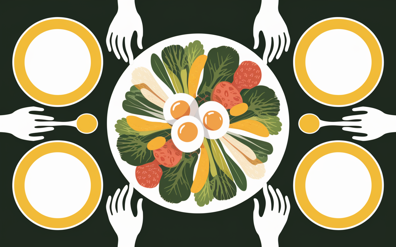 Salade pomme de terre froide IG bas haricots oeufs
