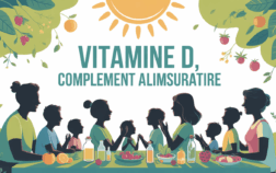 Illustration famille vitamine D complément alimentaire soleil
