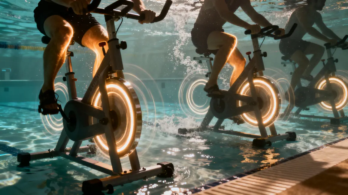 bienfaits aquabike circulation quadriceps mollets