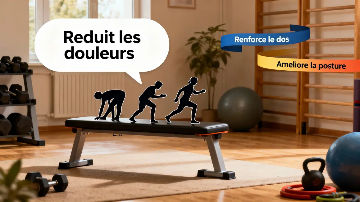 banc pour lombaires renforcement dos douleur posture