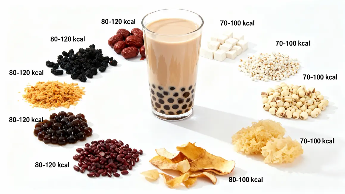 ingrédients bubble tea et calories