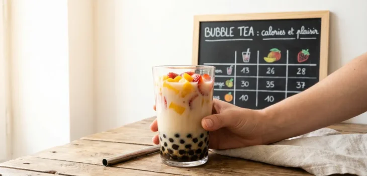 bubble tea calories, tableau sucre et ingrédients