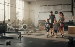 famille entrant salle crossfit équipements tarifs