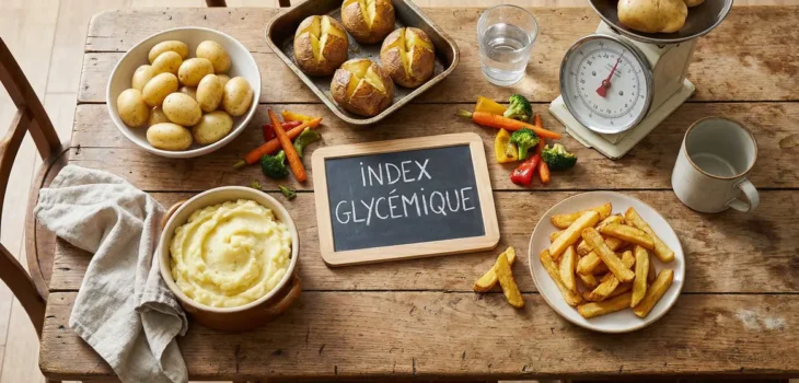 Table variétés et cuissons pommes de terre index glycémique