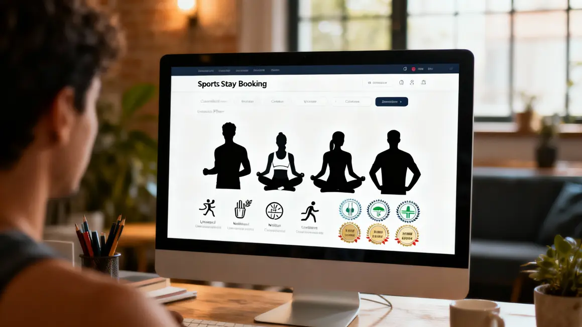 Ecran plateforme réservation séjour sportif filtres