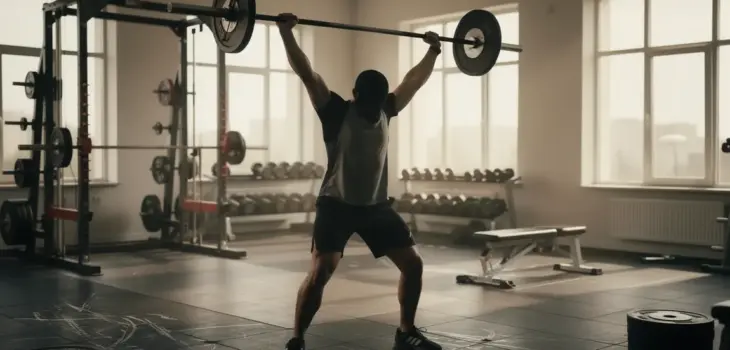 power snatch dans salle de sport moderne