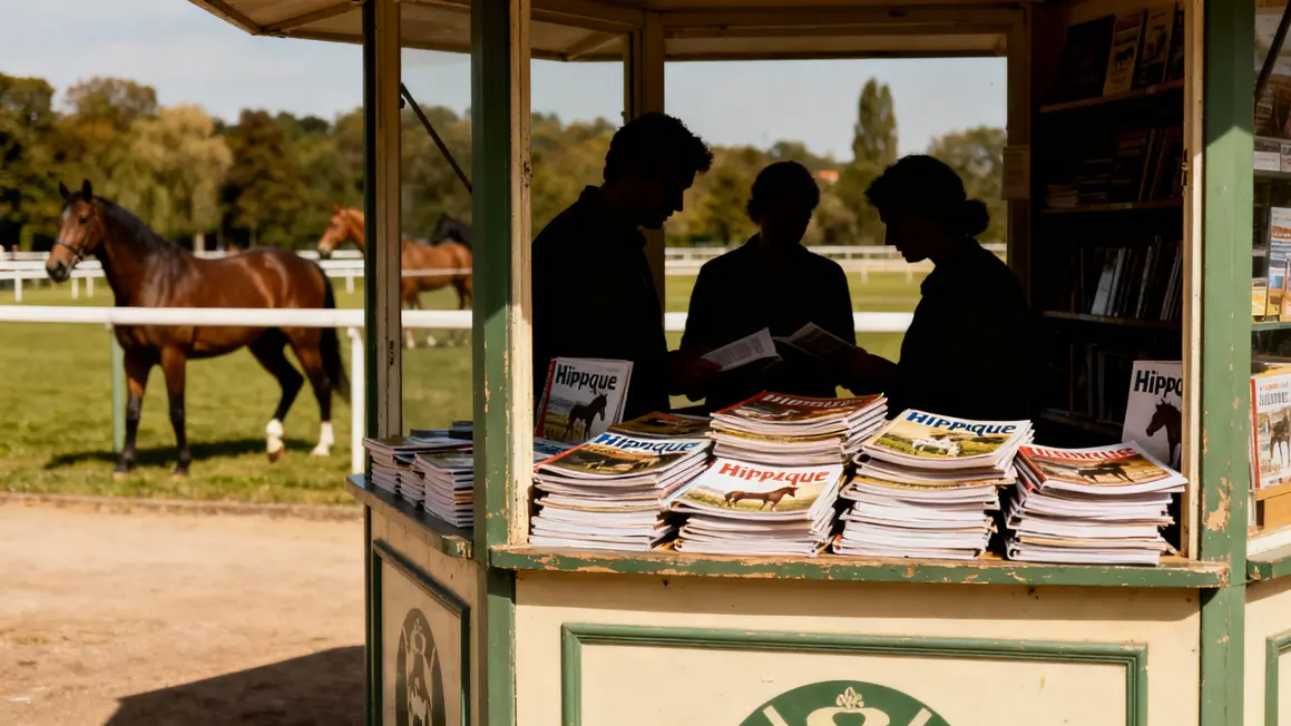 kiosque retro journaux hippiques gazette des courses