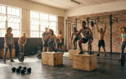 Photo salle de CrossFit ambiance débutant