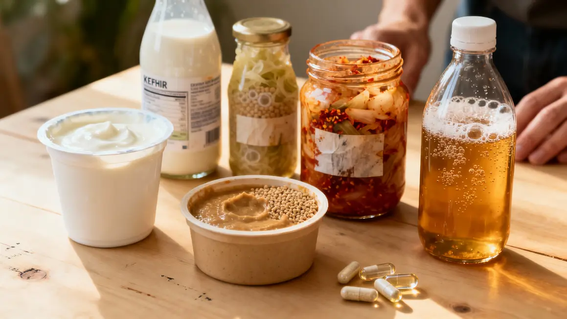 aliments riches en probiotics yaourt kefir kombucha choucroute