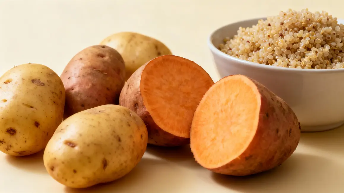 Pommes de terre quinoa IG bas alternatives