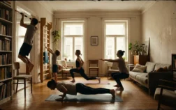Exercice WOD Cindy famille intérieur