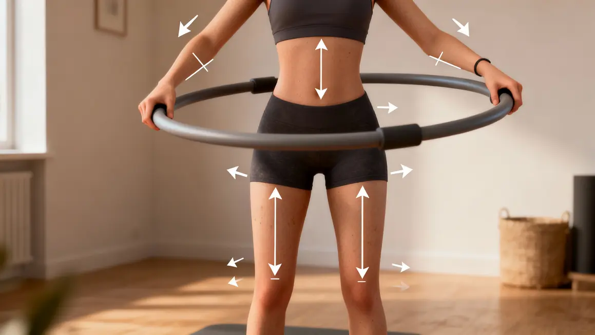 Anneau Pilates pour renforcer bras, cuisses, tronc
