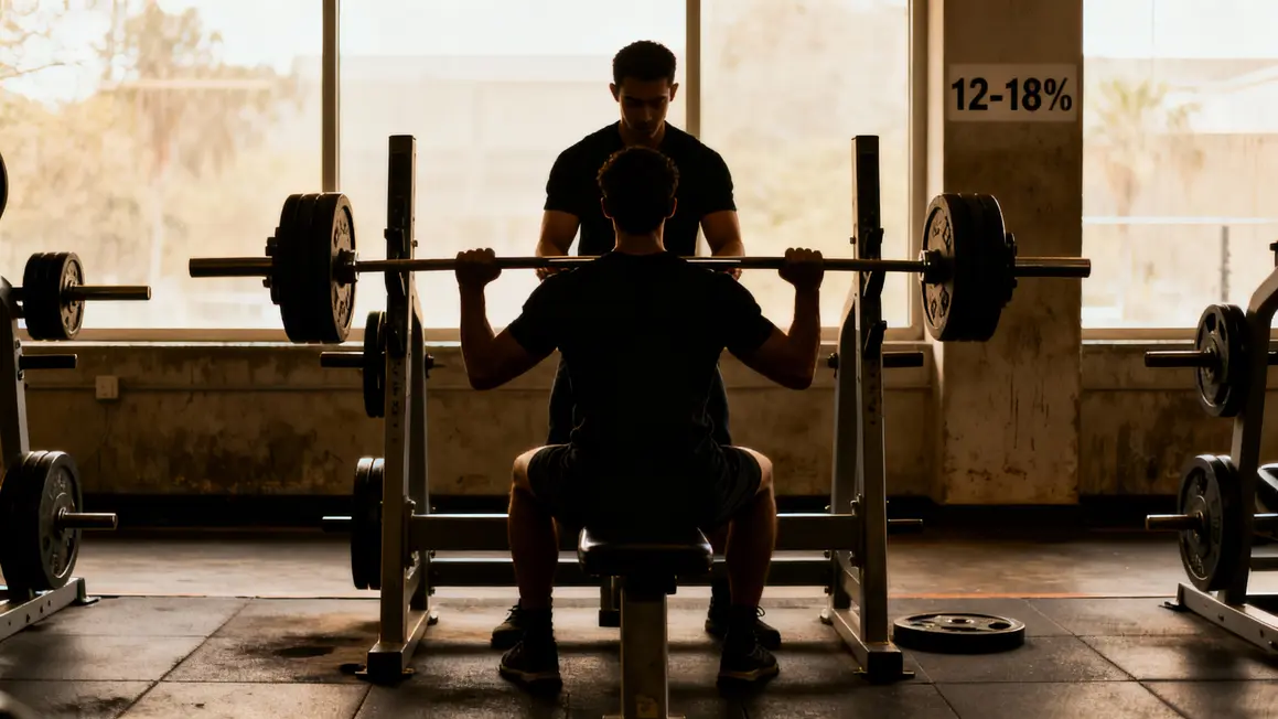 Spotter assiste pendant développé couché sécurité musculation