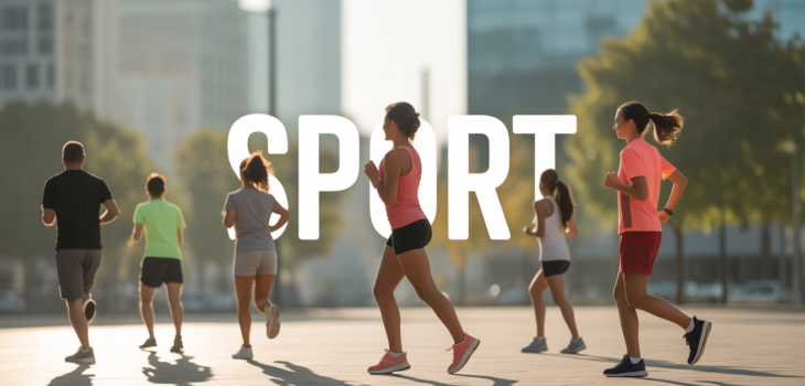 visuel quel sport pratiquer silhouettes sportives ambiance dynamique