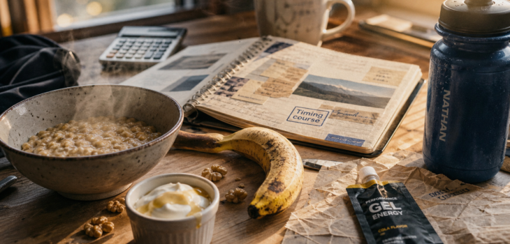 Alimentation course a pied : bol d’avoine et gel de course, timing