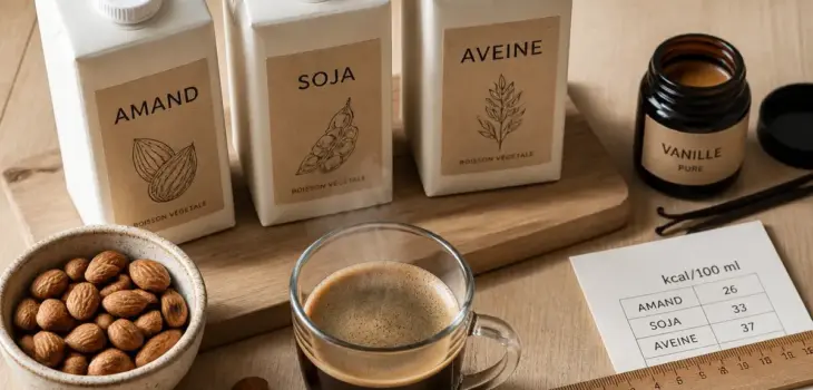 Lait vegetal le moins calorique : kcal/100 ml comparatif
