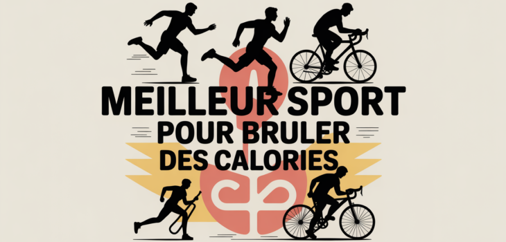 illustration avec silhouettes de sports pour quel sport brule le plus de calories