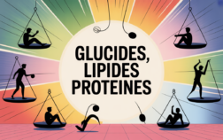 tableau glucide lipide proteine assiettes equilibrees illustration
